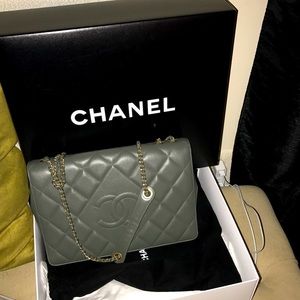 Vintage Chanel bag gently used 1000 or best offer. Comes with dust bag.